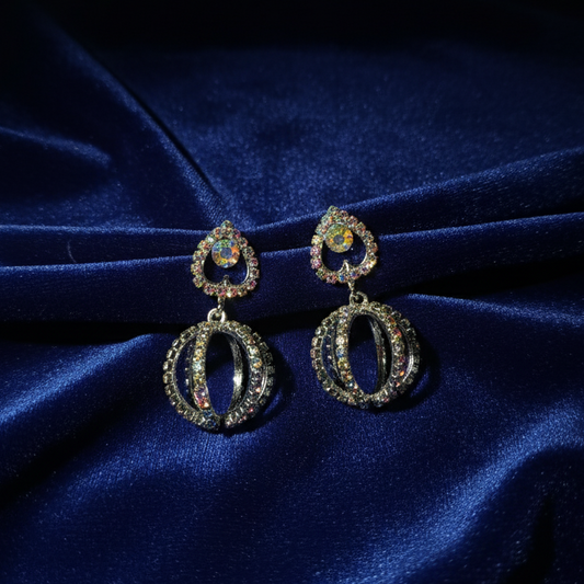 Crystal Chandelier Drop Earrings - Glamorous Statement Pieces